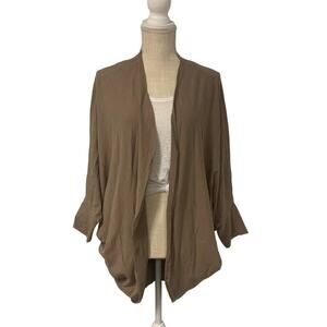 Layers by Lizden Beige Bat Wing Cardigan